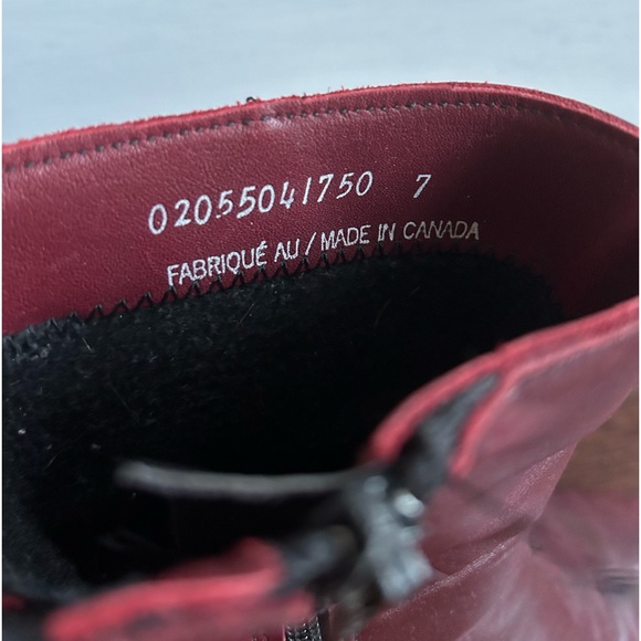 Vintage leather boots red - Picture 2 of 4